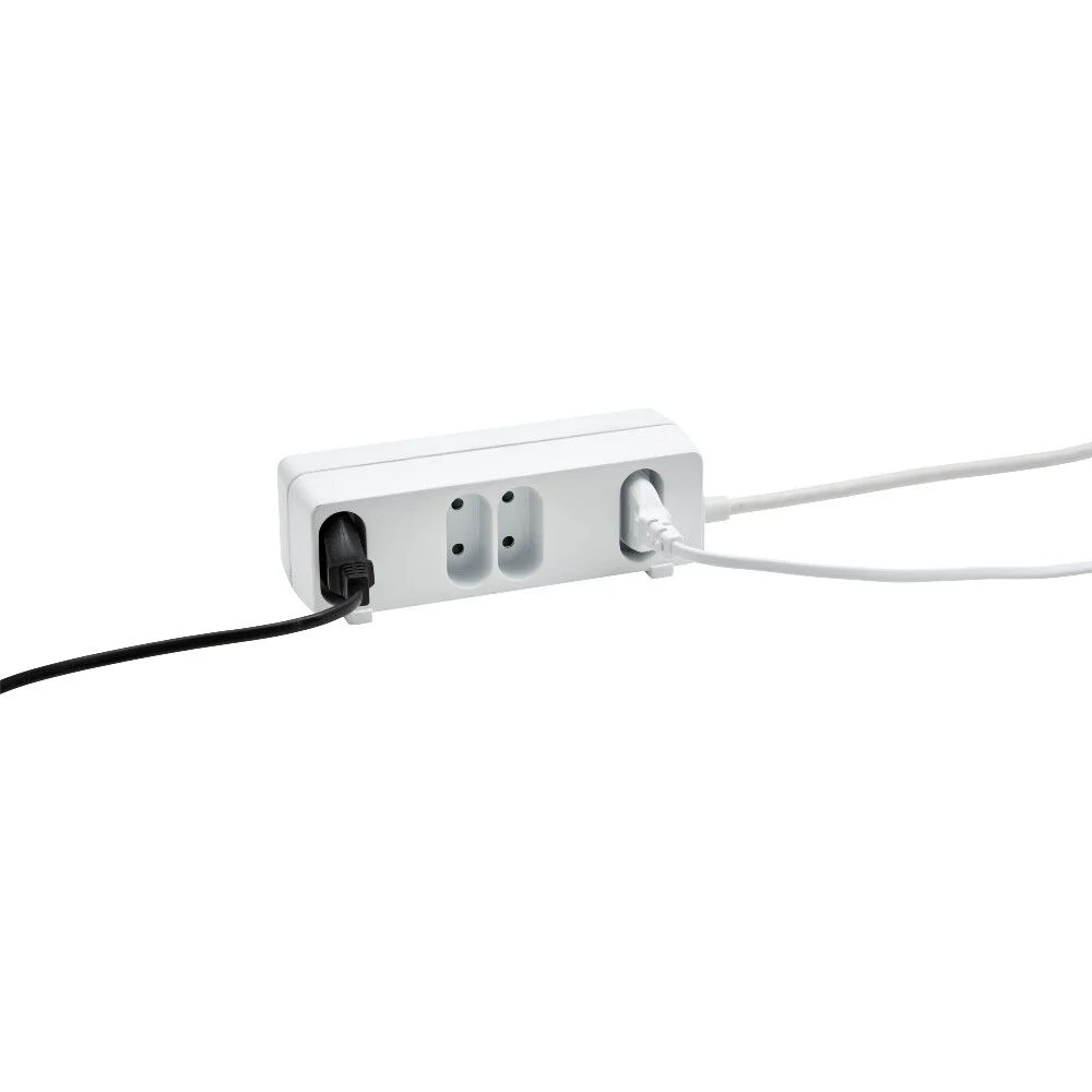 Bloc multiprise 2 faces 5 prises blanc
