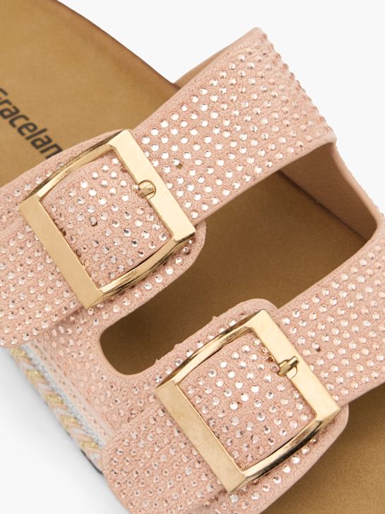 Graceland Offener Hausschuh pink