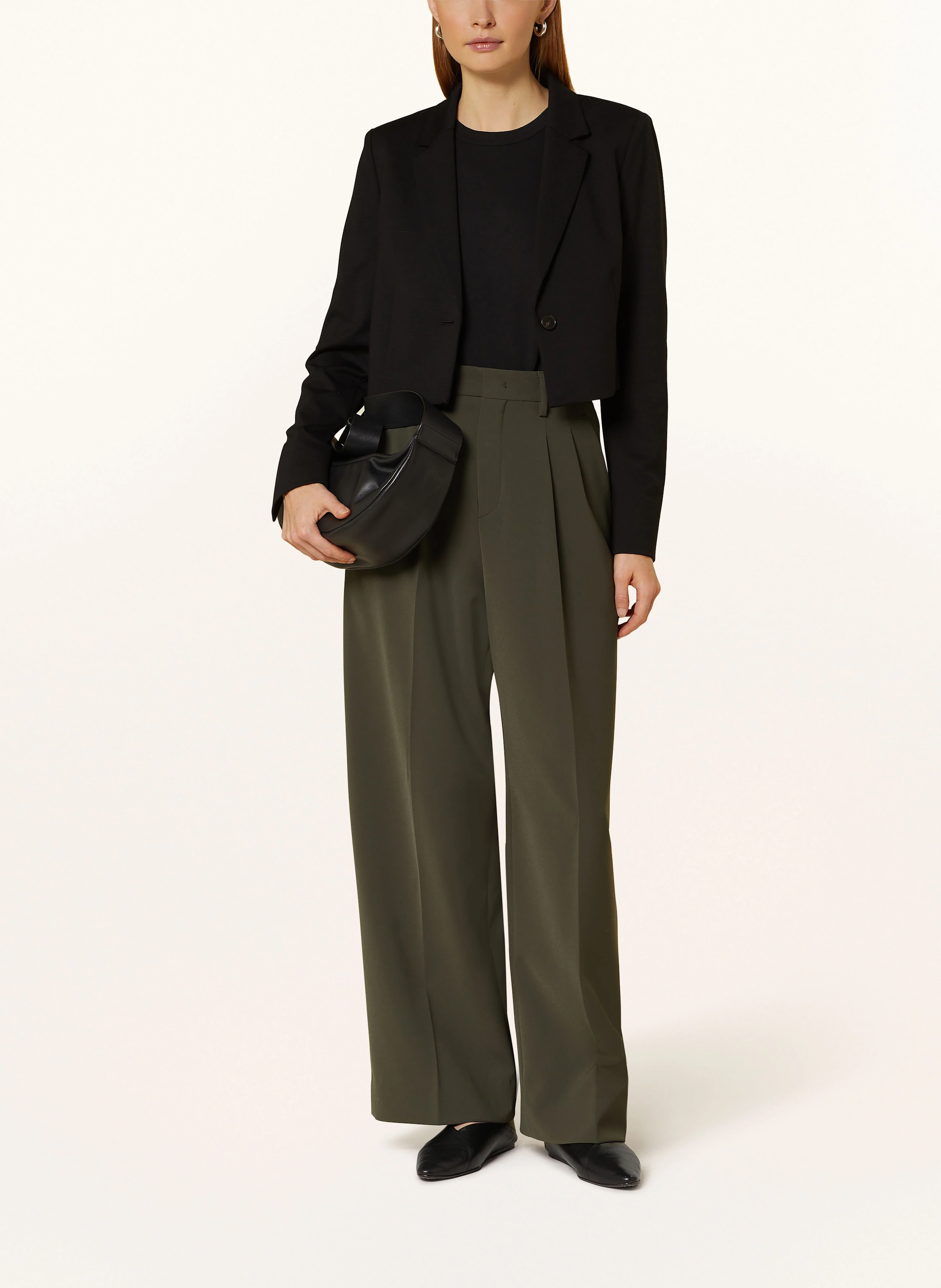 oui Cropped-Blazer aus Jersey