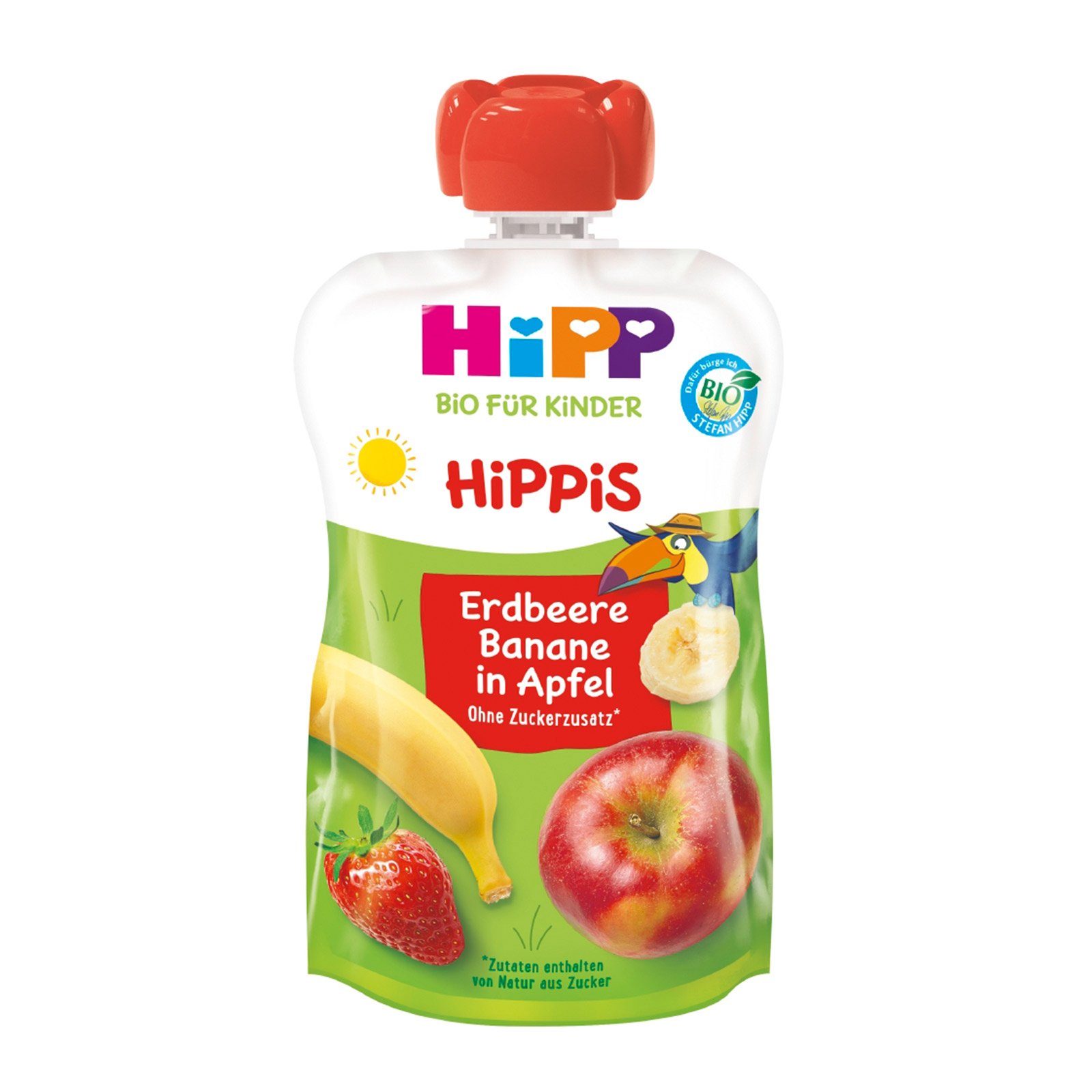 Hipp Hippis Erdbeere-Banane in Apfel