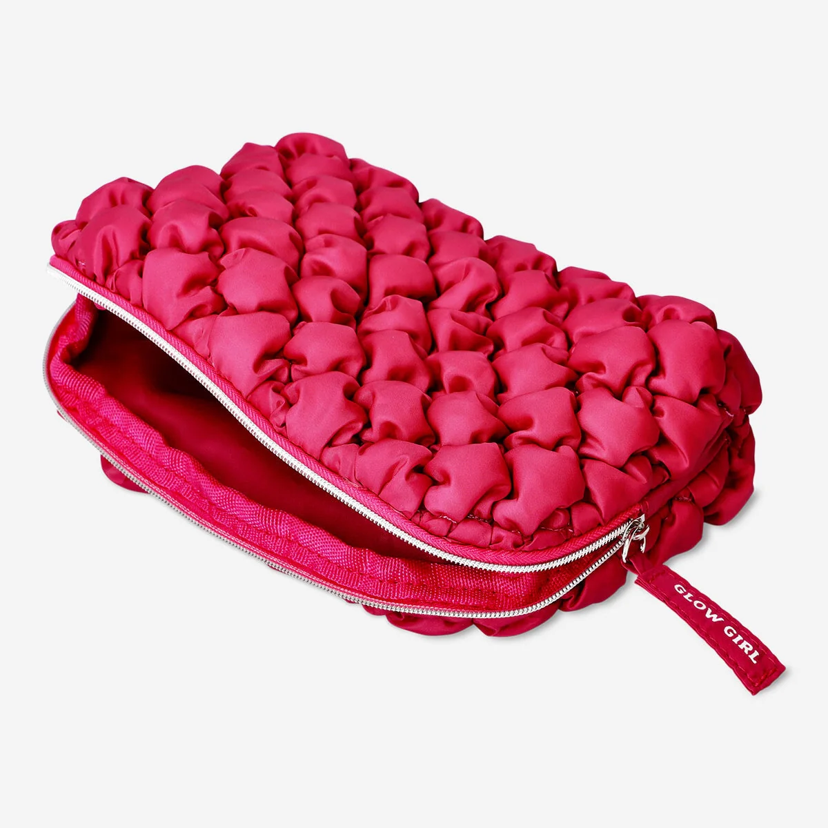 Quiltet pink kosmetiktaske