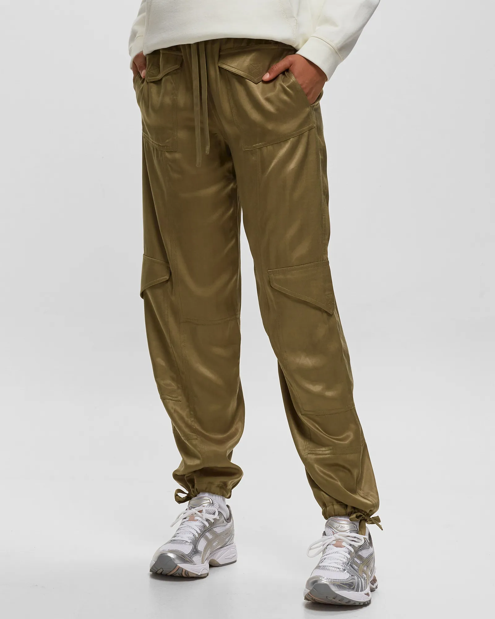 Ganni Washed Satin Pants