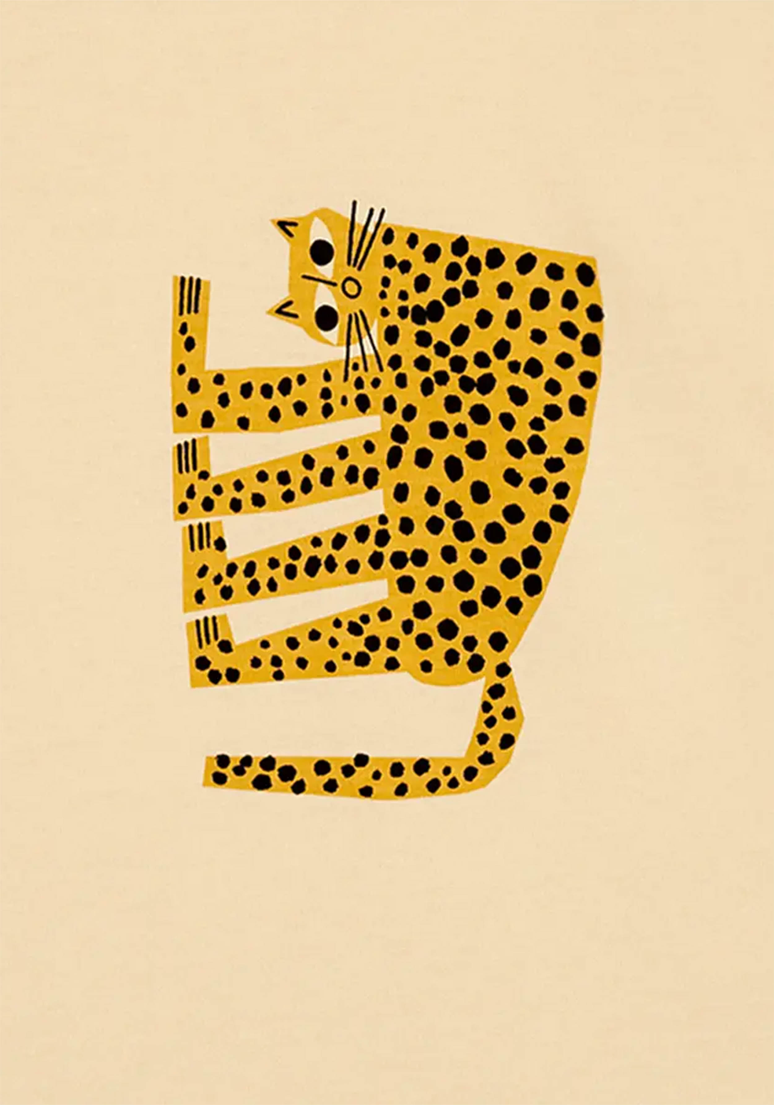 Bask in the Sun T-Shirt Leopard Cream