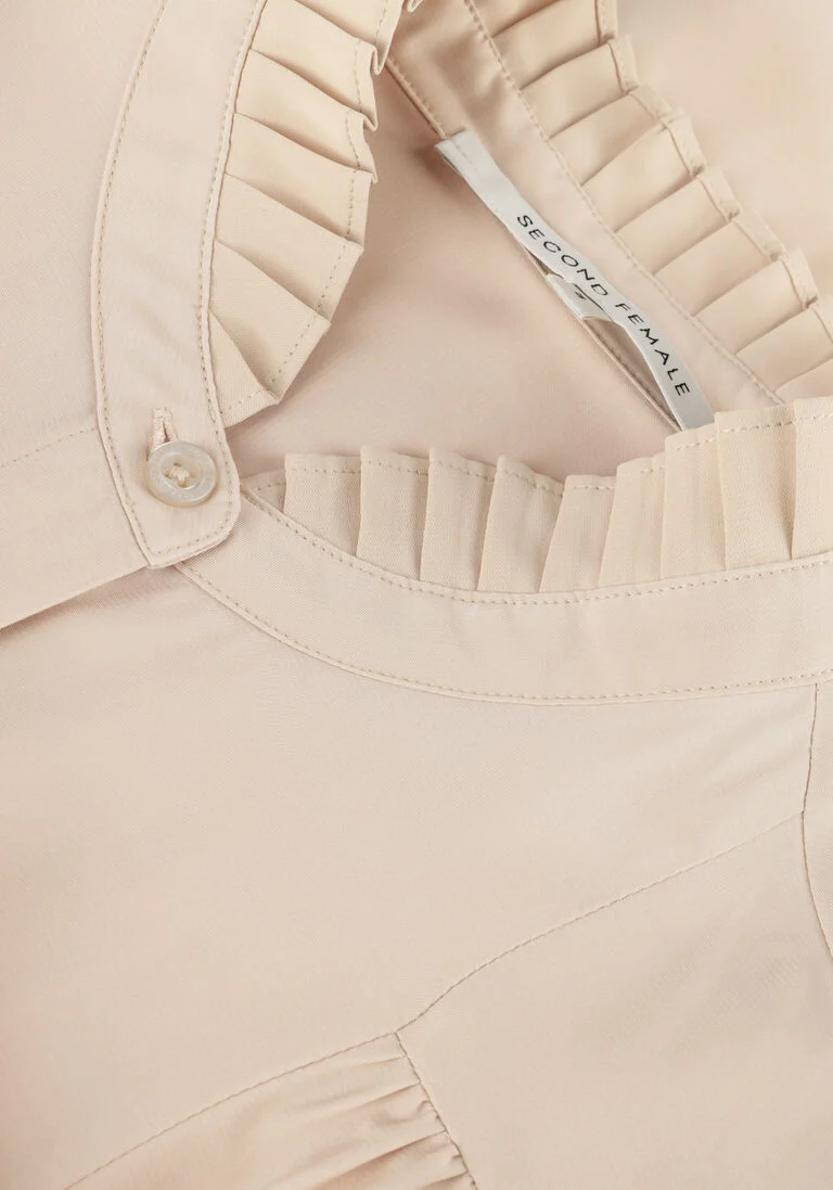 SECOND FEMALE beige second female blouse kaia shirt