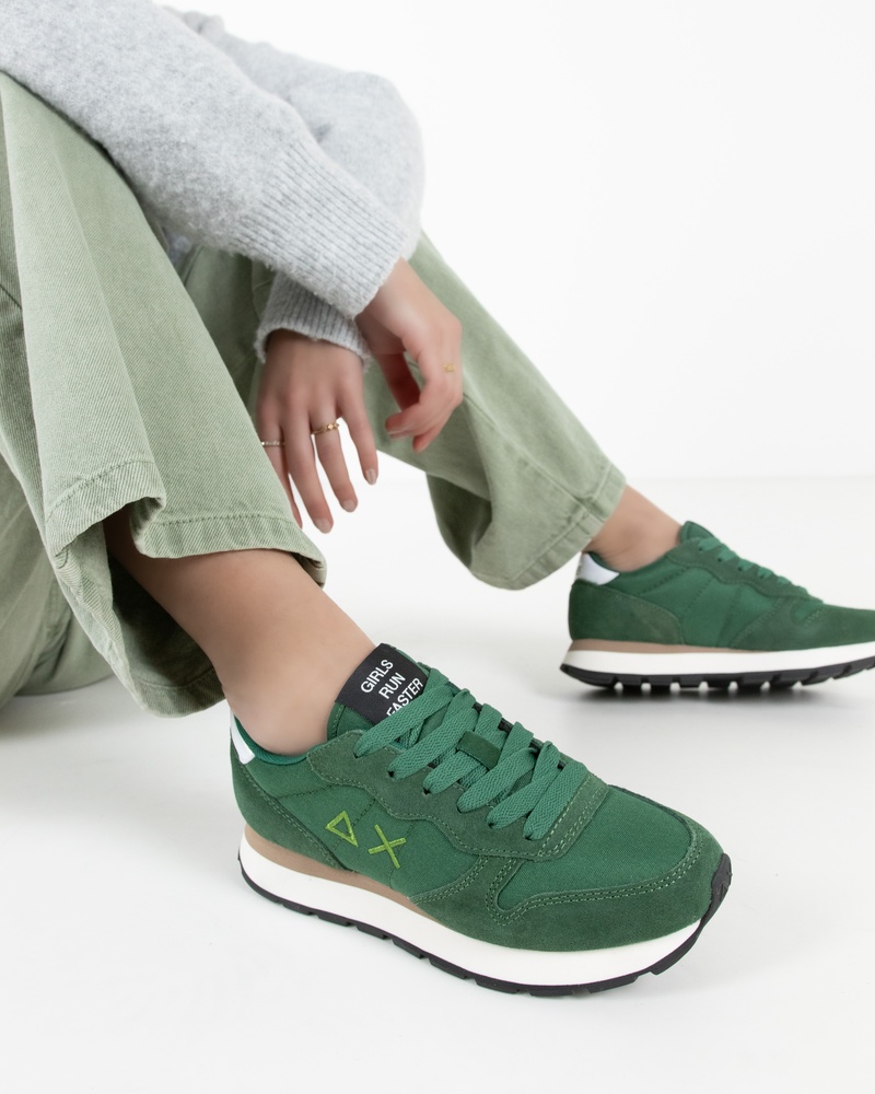 Sun 68 Ally Solid Lage sneakers  - groen