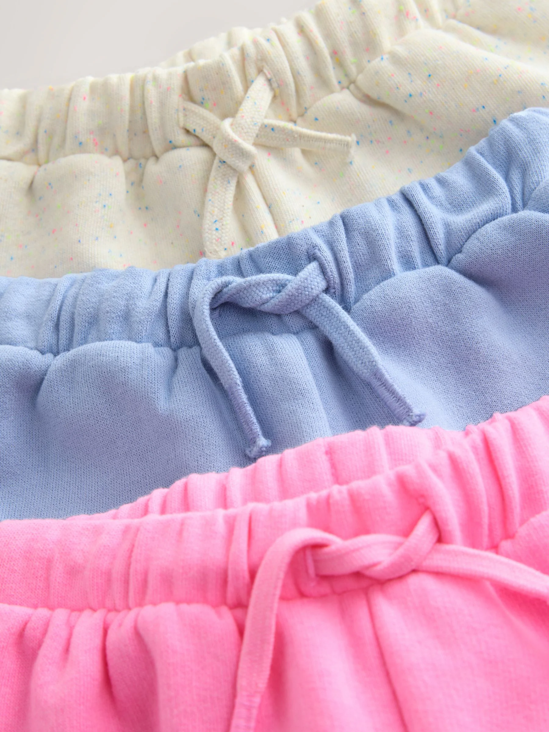 Blauw/Roze/Beige - Set van 3 shorts (3mnd-7jr)