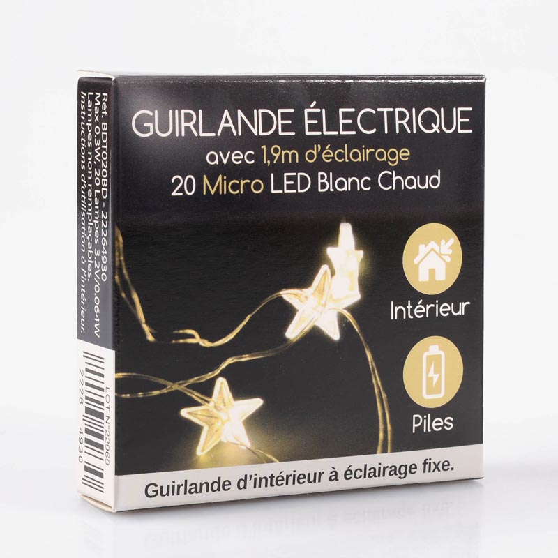 Guirlande lumineuse à LED blanc chaud