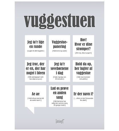 Dialægt Poster - 30x42 - Das Kinderzimmer