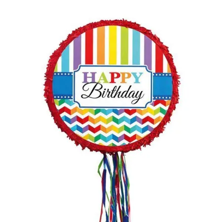 amscan Pull-Pinata Birthday Brights