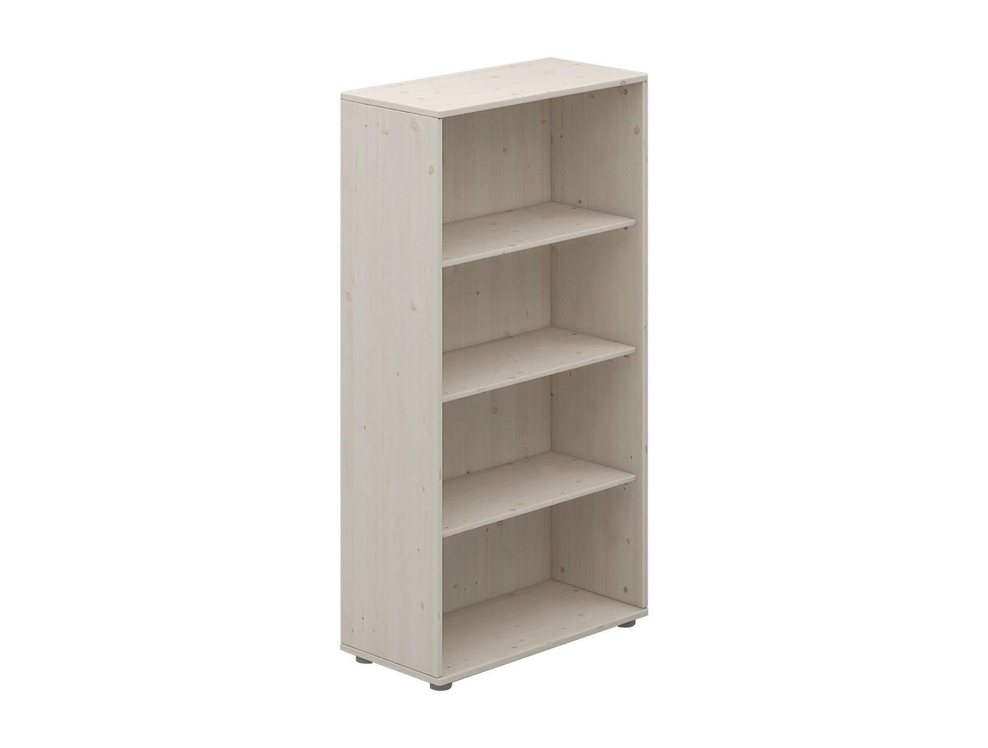 CLASSIC Regal 4 Fächer weiss - Weiss / B: 72.0 cm x T: 35.2 cm x H: 138.0 cm