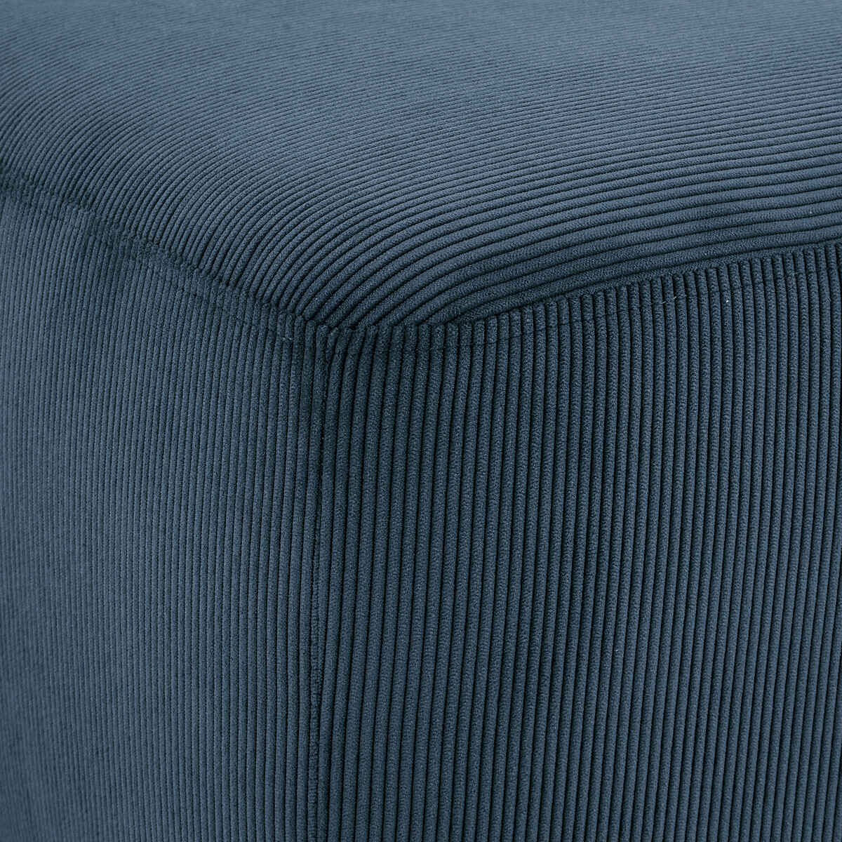 LA REDOUTE INTERIEURS<br>Puff com nervuras de veludo, Monica