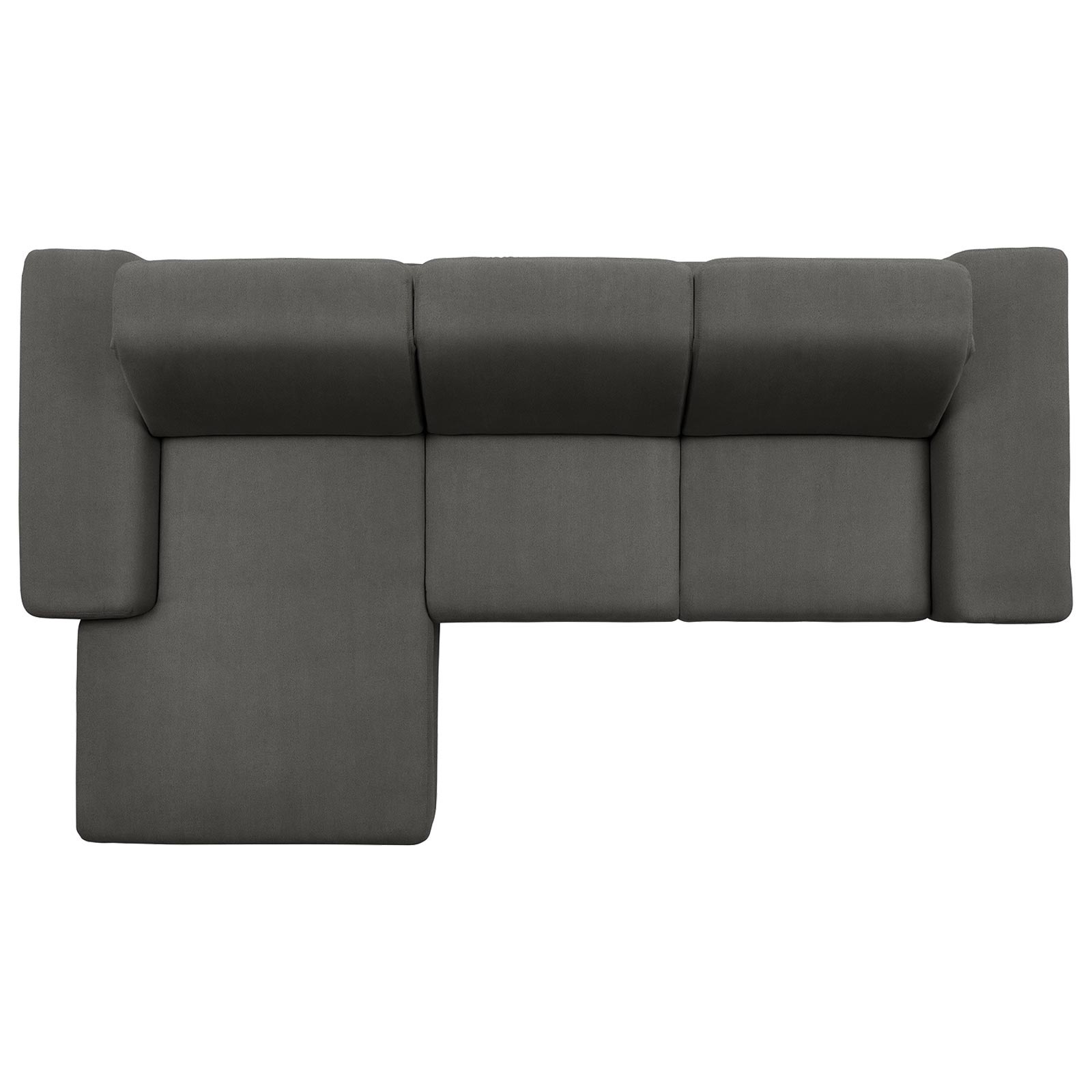 polsterpower Boxspringsofa - Holiday steel - Basismodell - Recamiere rechts