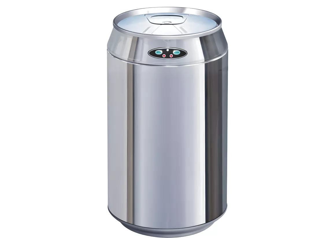 Poubelle de cuisine automatique CAN Argent Acier inoxydable 30 L