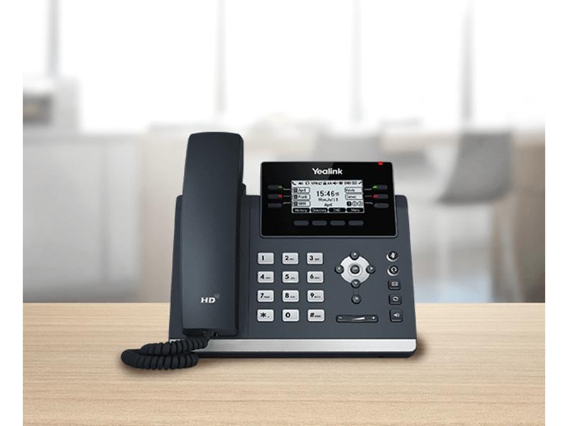 Yealink Tischtelefon SIP-T42U Grau Ein gut ausgestattetes SIP-Telefon für klare Kommunikation