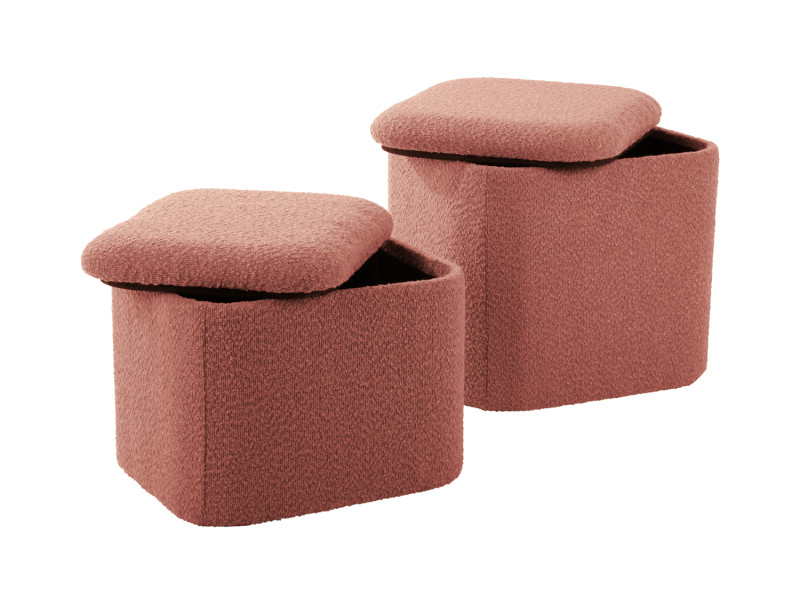 Pouf Set Ada Storage LM2172BK Black