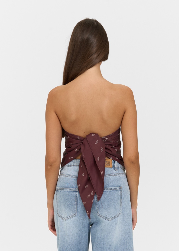 Philou top burgundy