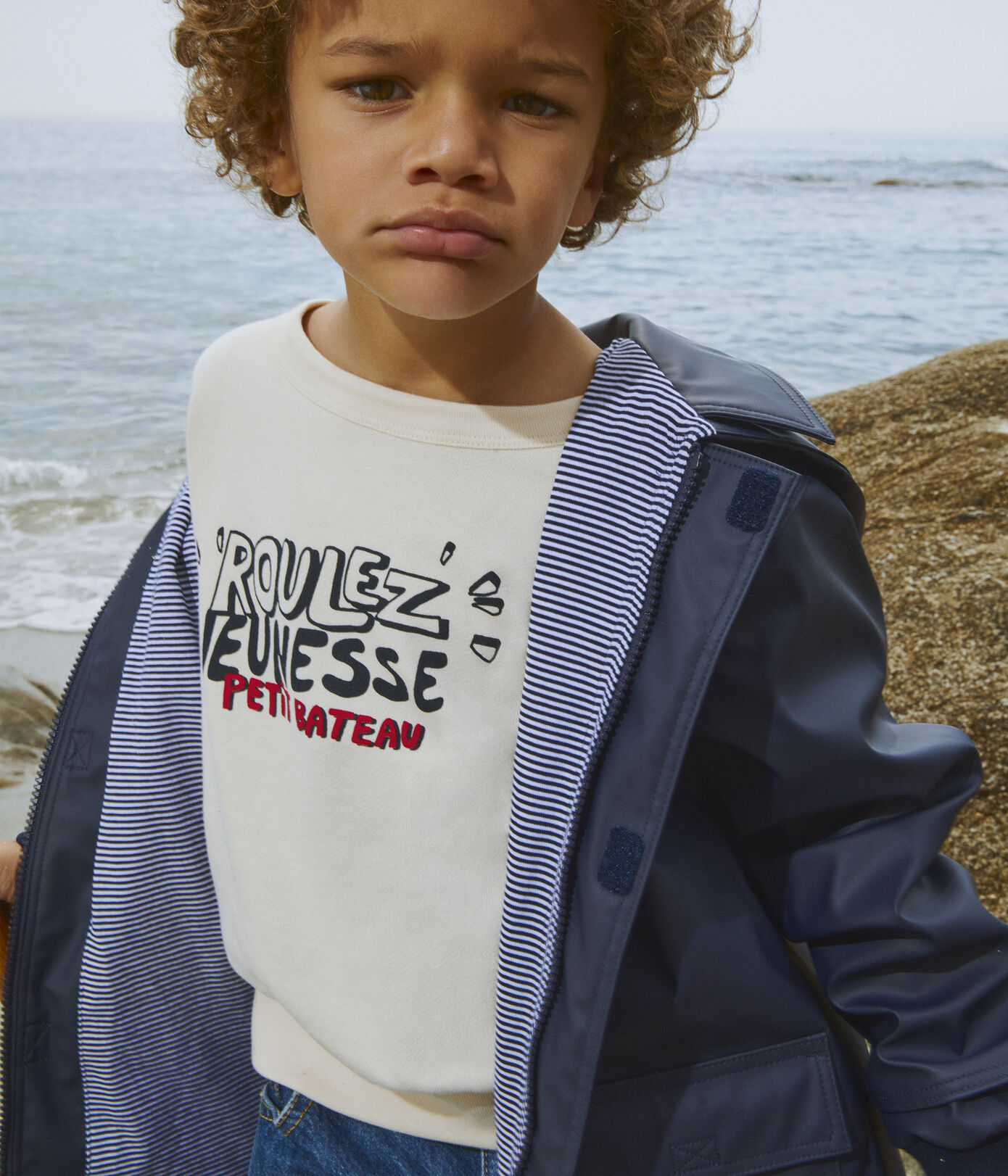 Sweatshirt imprimé en molleton enfant fille / garçon