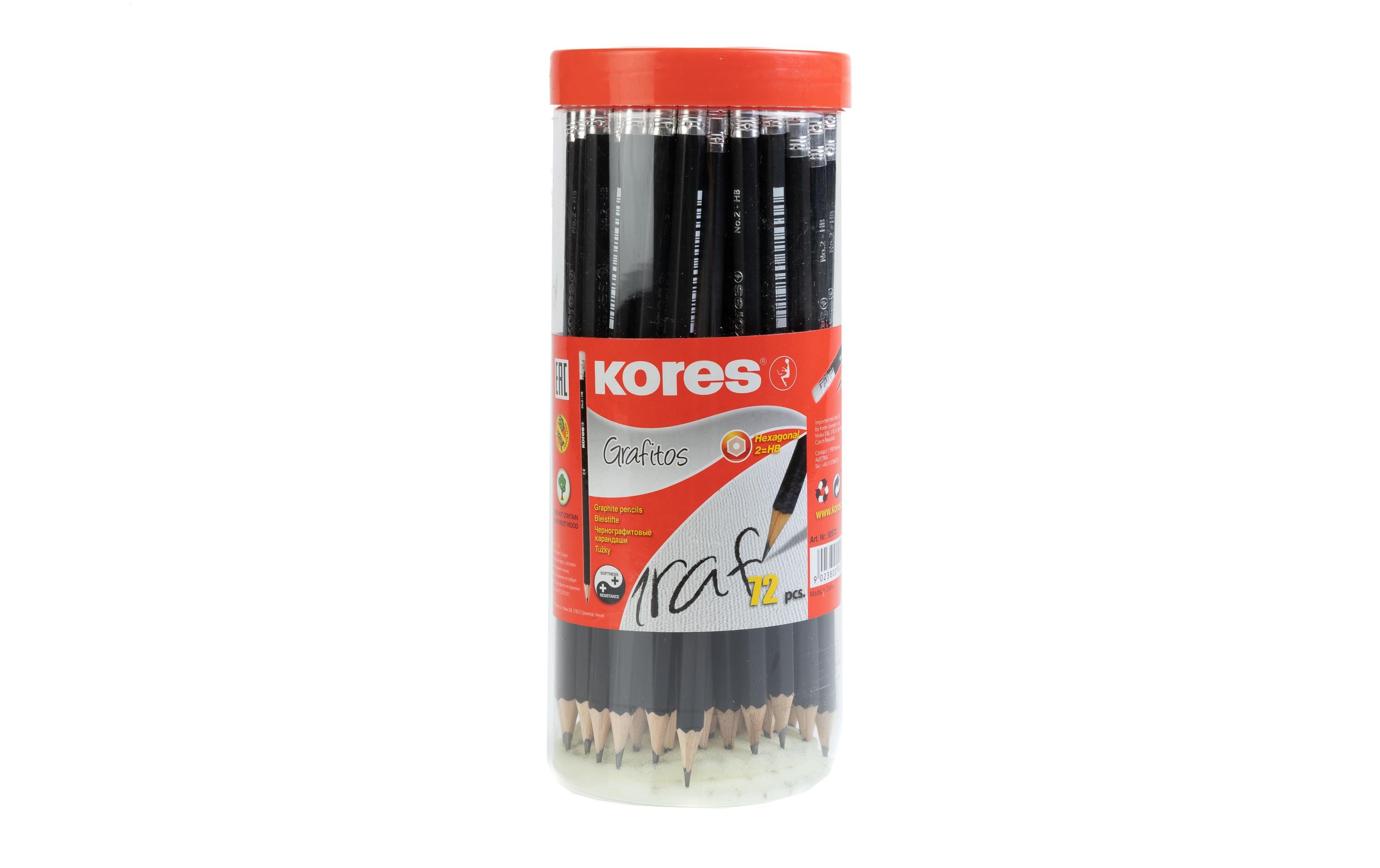 Grafitos 3 mm, 6 eckig, 72 StückGraphitstifte für den täglichen Gebrauch