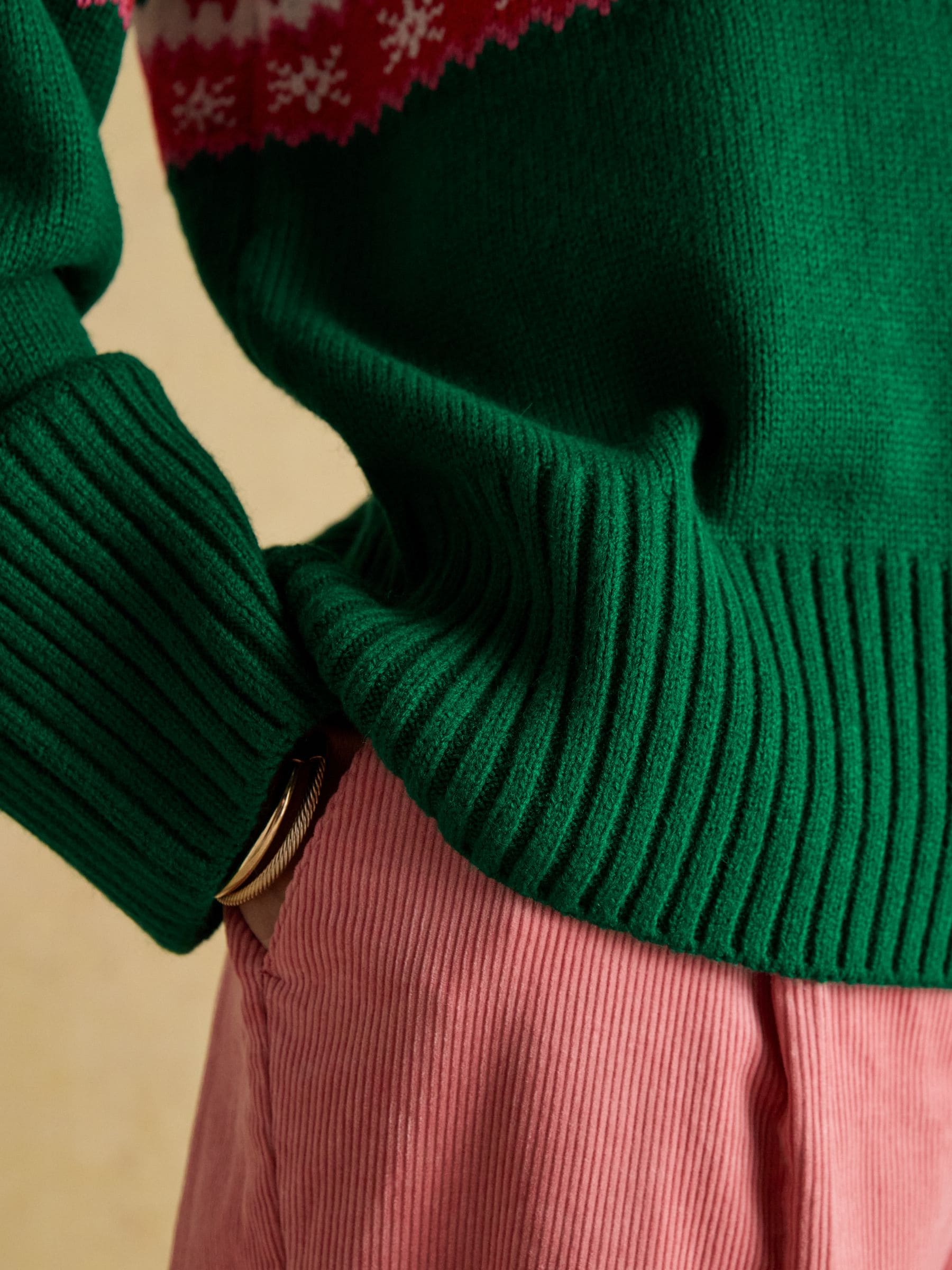 Joules Flocking Around Crew Neck Christmas Jumper