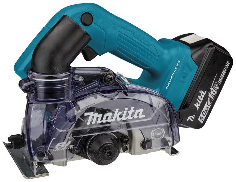 Makita DCC500RTJ 18 V Diamantsnijder droog 125 mm ( 2x 5.0 Ah) accu , 1 lader, in mbox