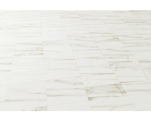 MIRAVA porseleinen wand- en vloertegel LUCCA Bianco goud mat 30 x 60 x 0,9 cm gerectificeerd