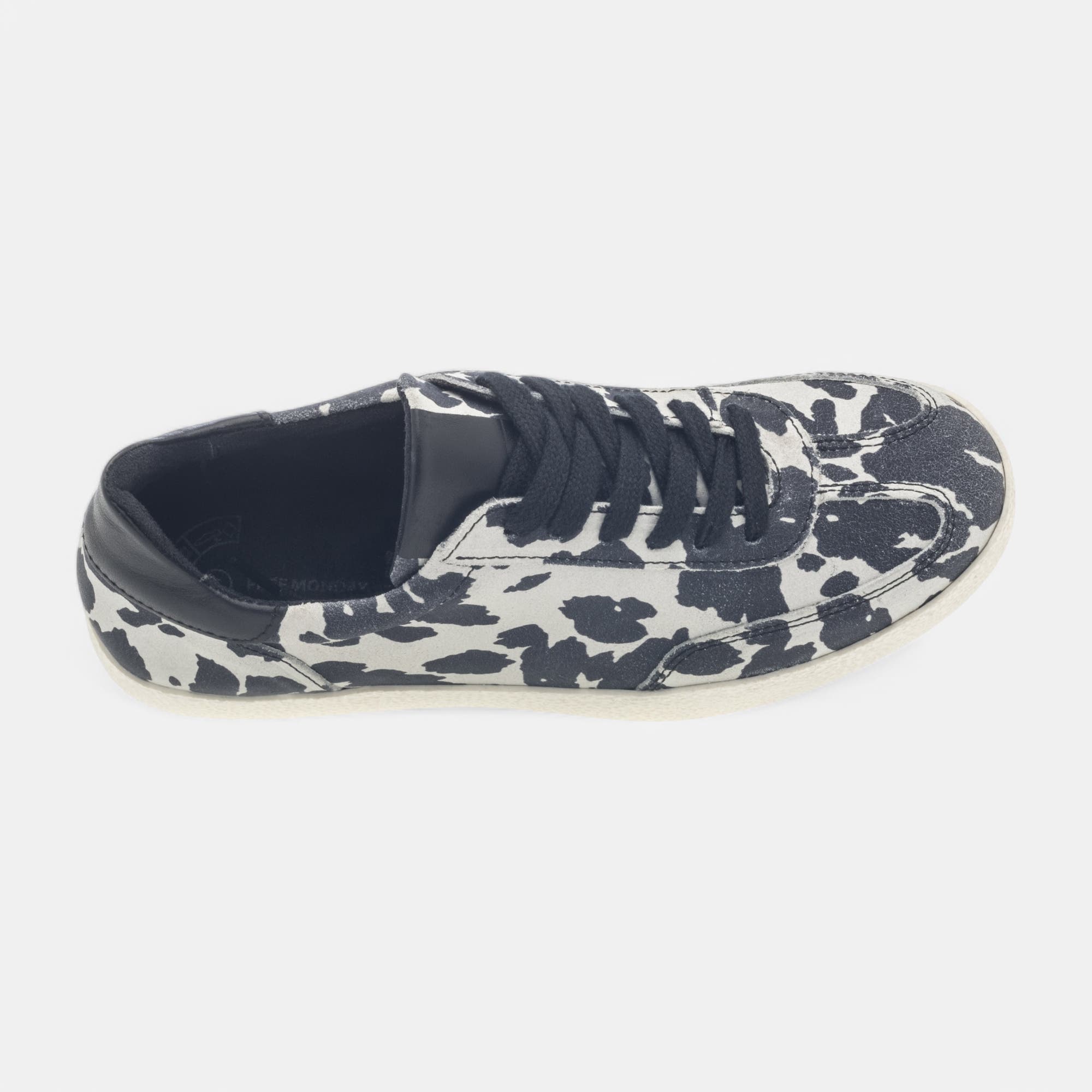 Baskets basses Femme en cuir noir