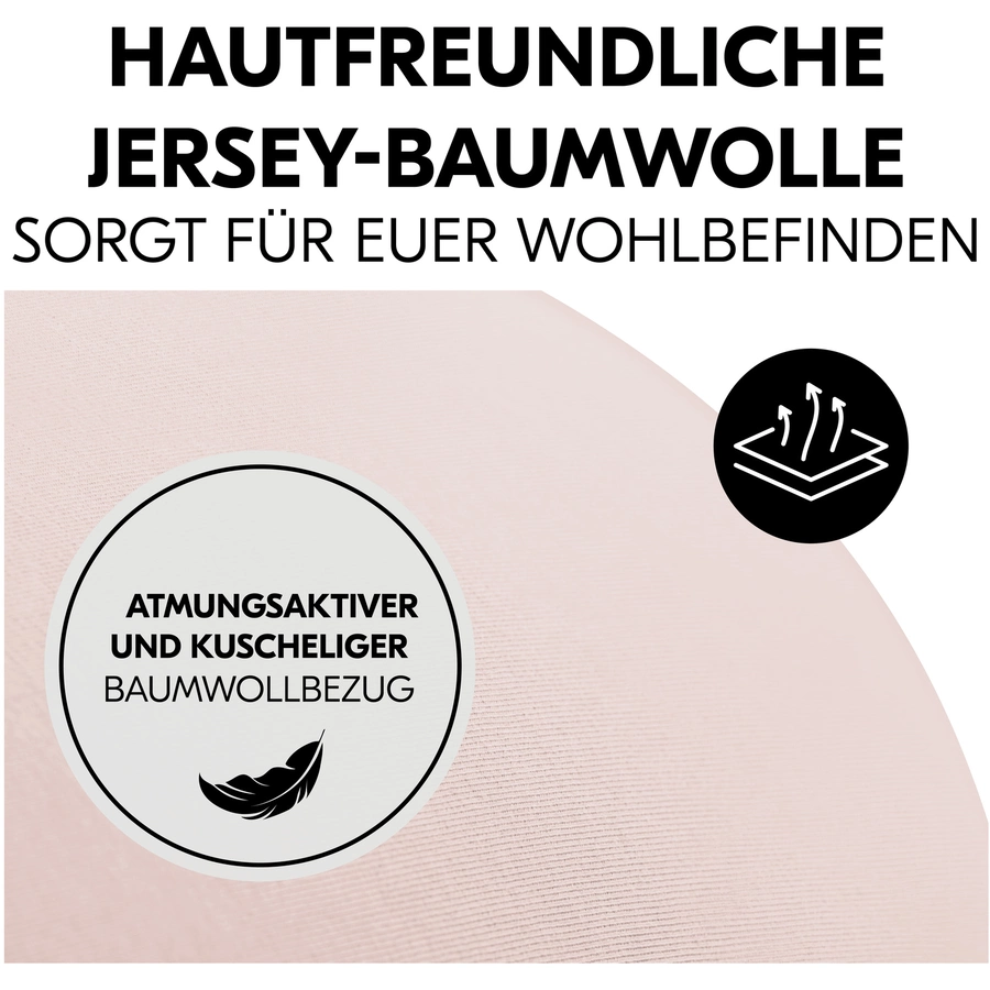 hauck Stillkissen Nurse N Care Smoky Pink