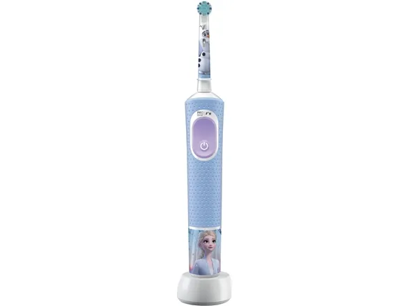 Oral-B Pro Kids, Barn, Roterende, pulserende tandbørste, Daglig pleje, Super sensitive, Lyse Blå, Batteri, Indbygget batteri