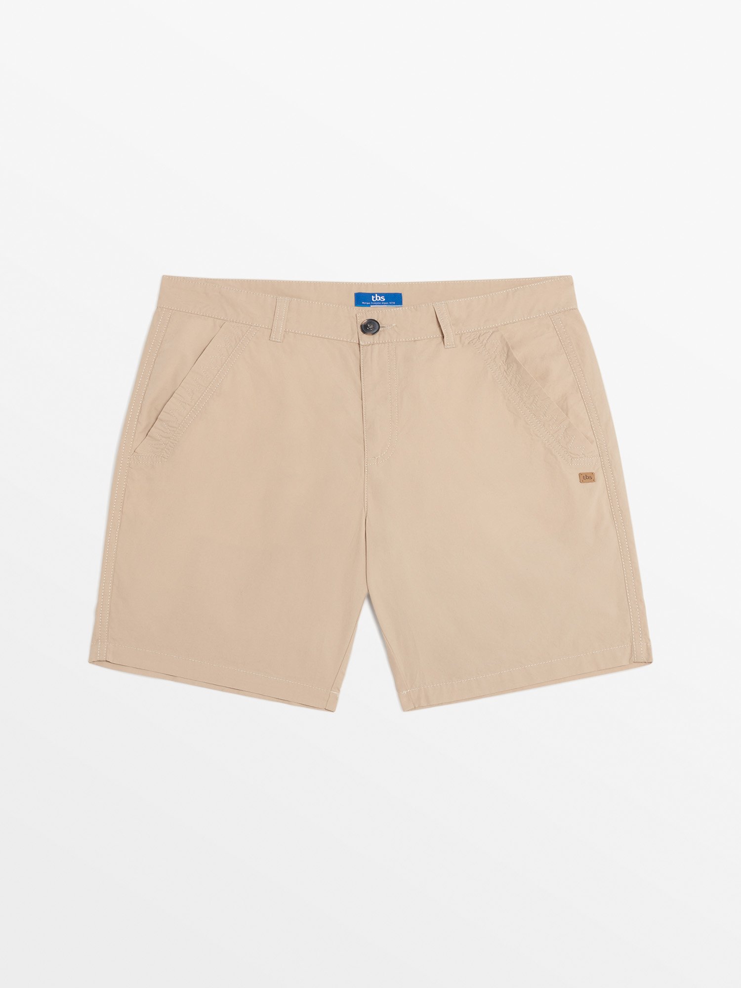 Short Homme Léger Coton Biologique Beige