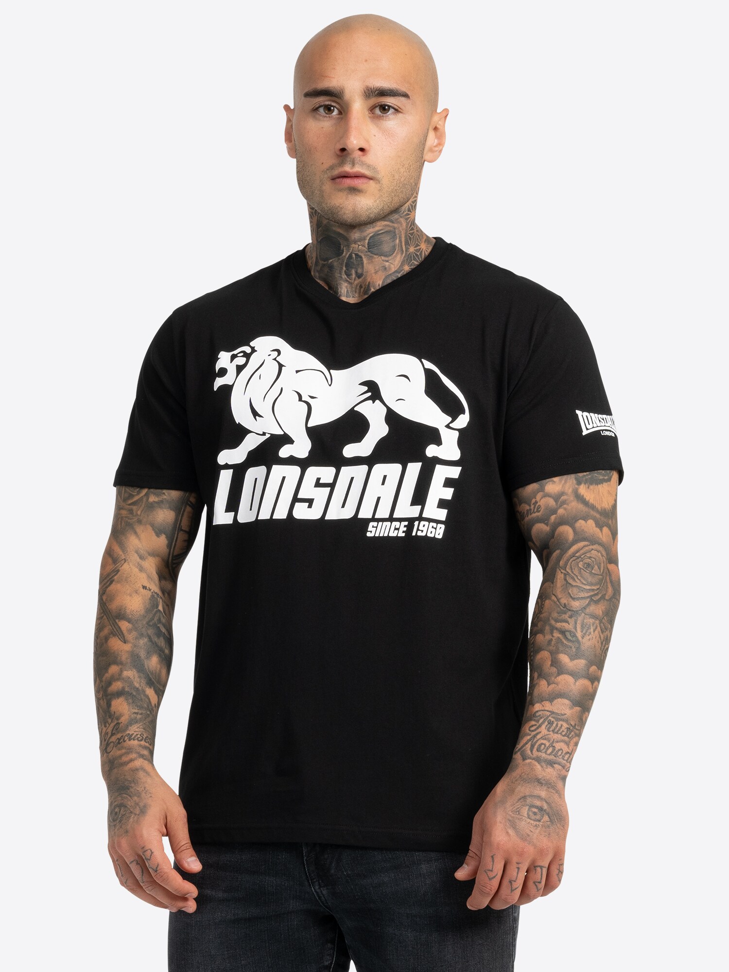 Lonsdale Herren T-Shirt normale Passform Doppelpack BYLCHAU