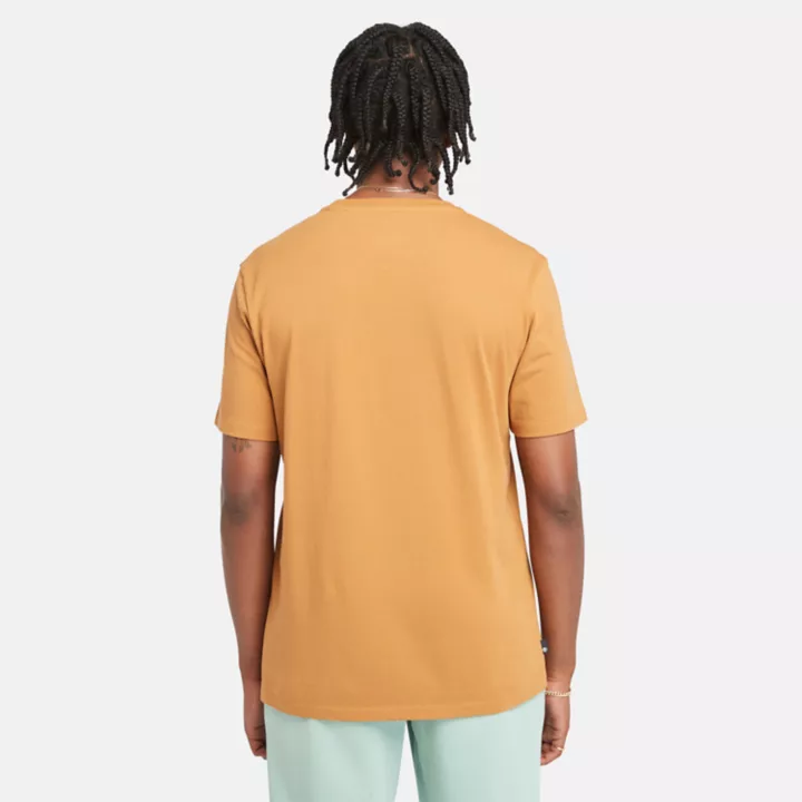 T-shirt à logo arbre Kennebec River pour homme en jaune clair