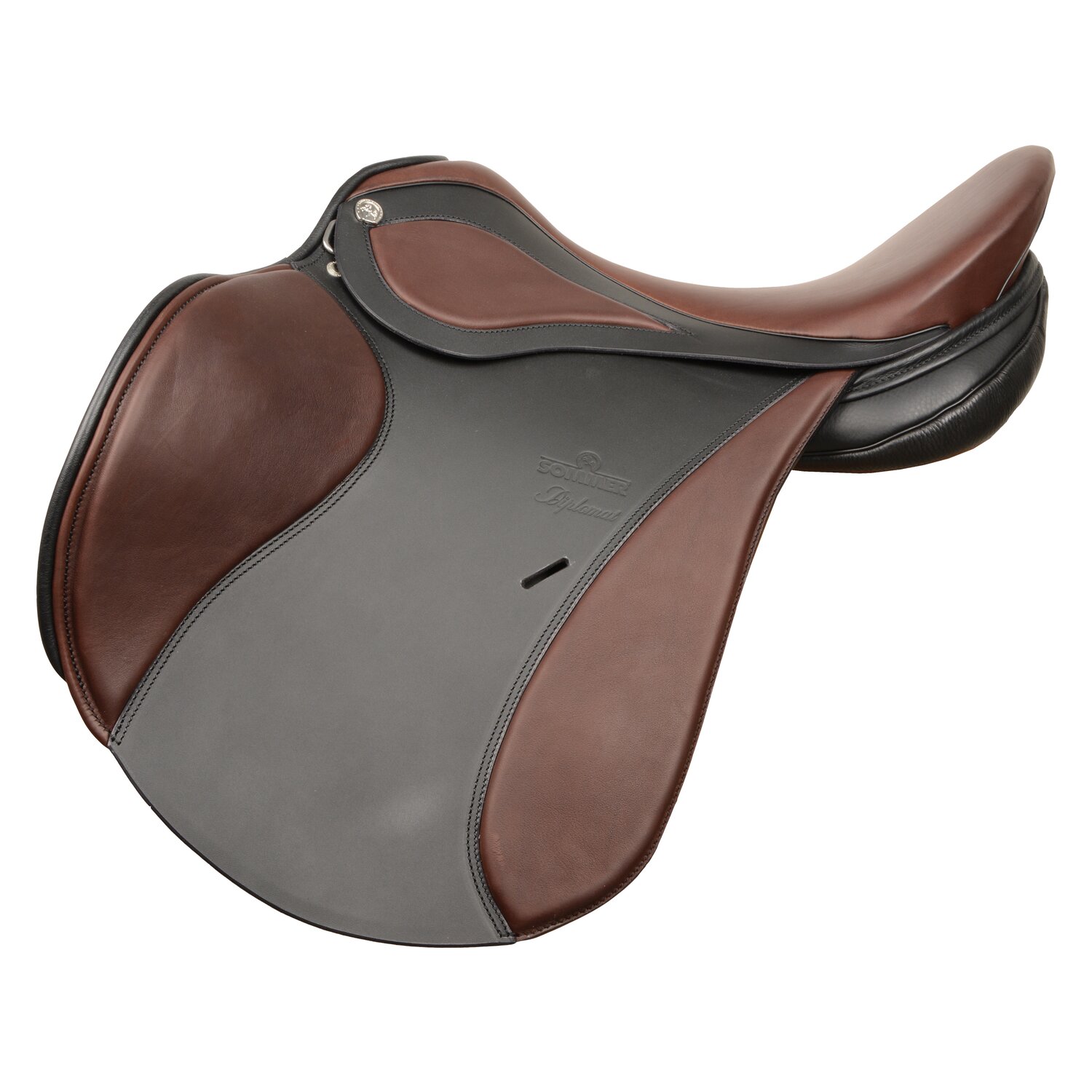 SOMMER Springsattel Diplomat Exclusiv  - schwarz - 17.5