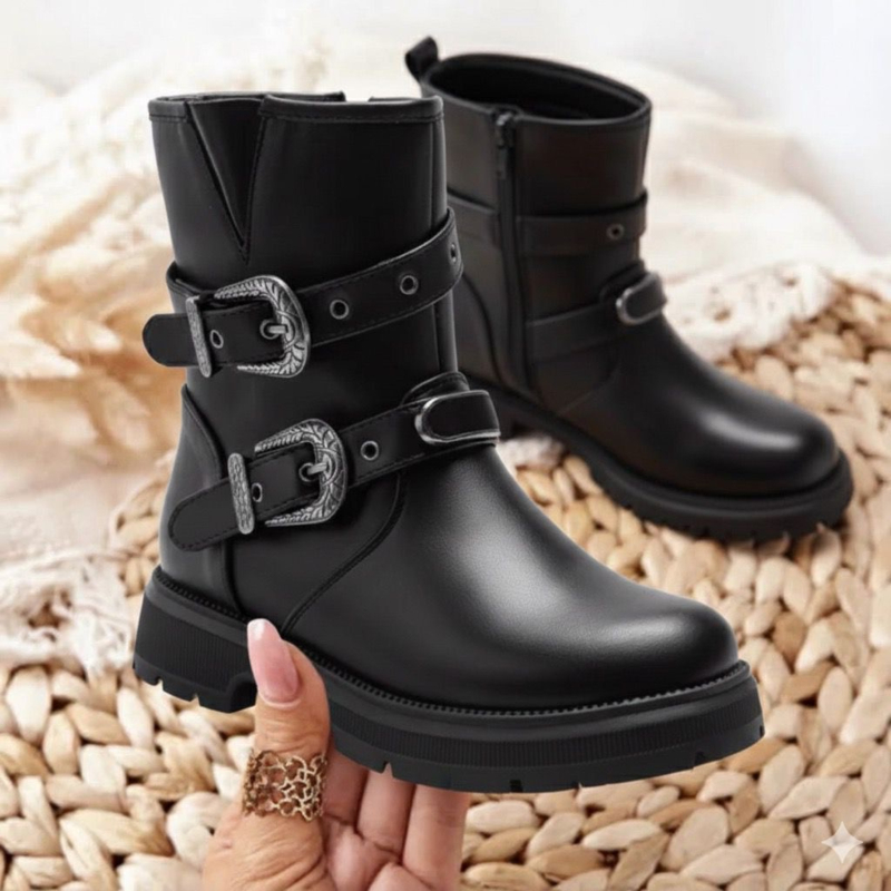 Rocky buckle boots - zwart
