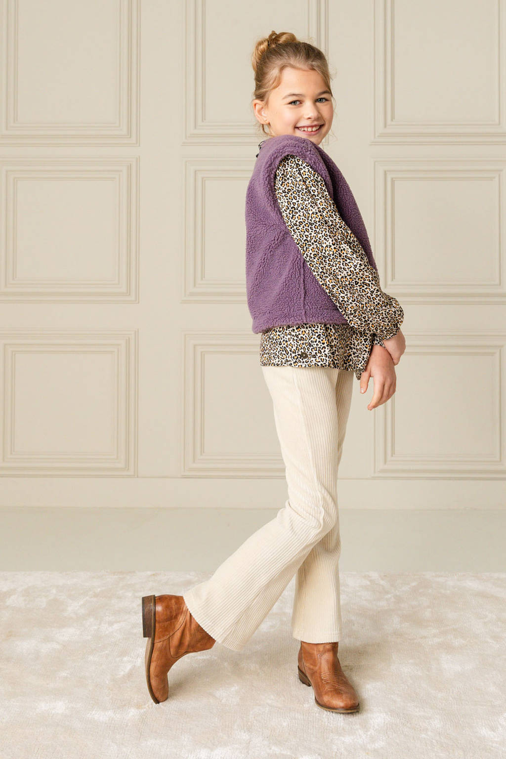 Like Flo flared broek Fem ecru