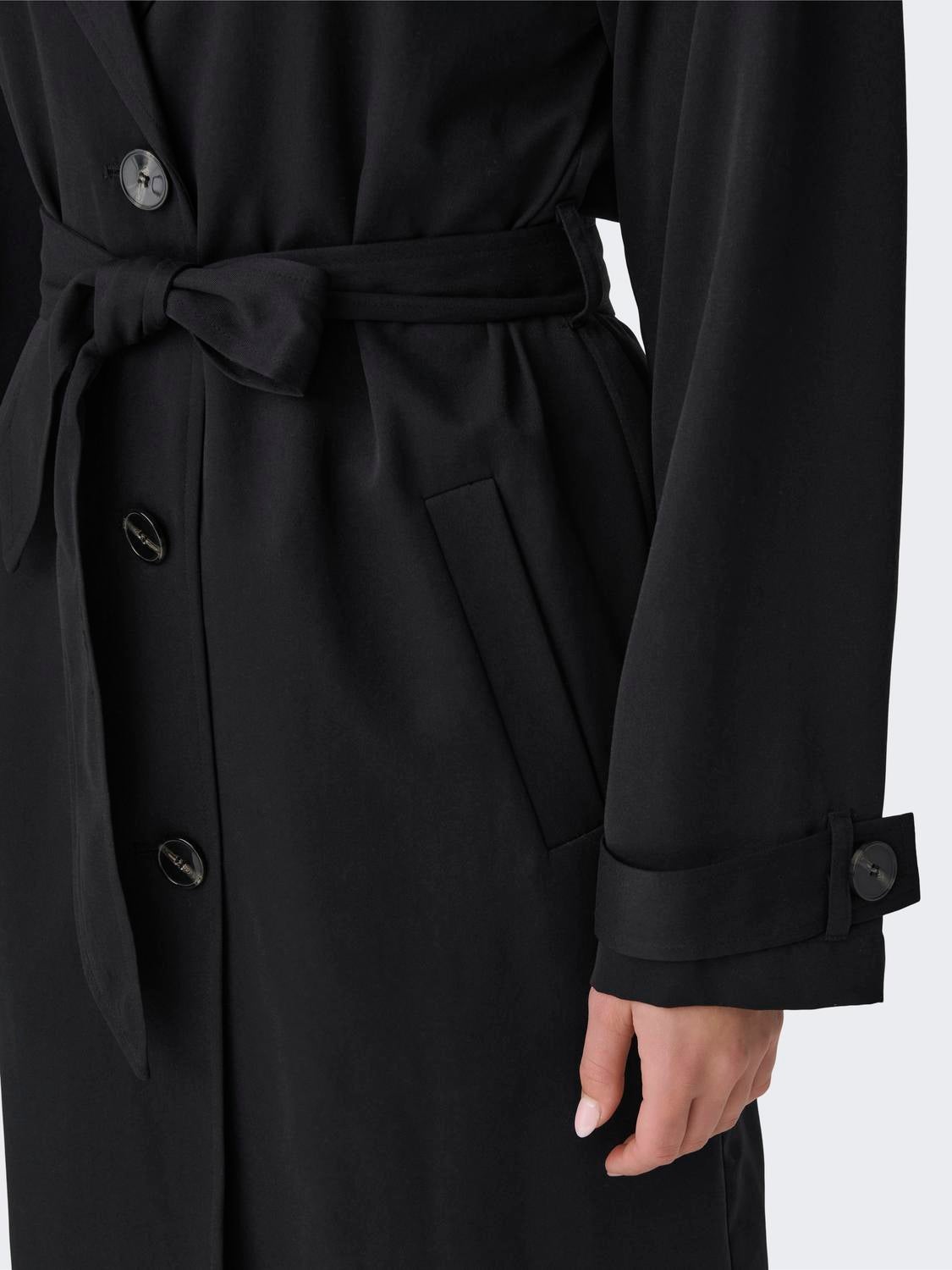 ONLLINE Trenchcoat Black