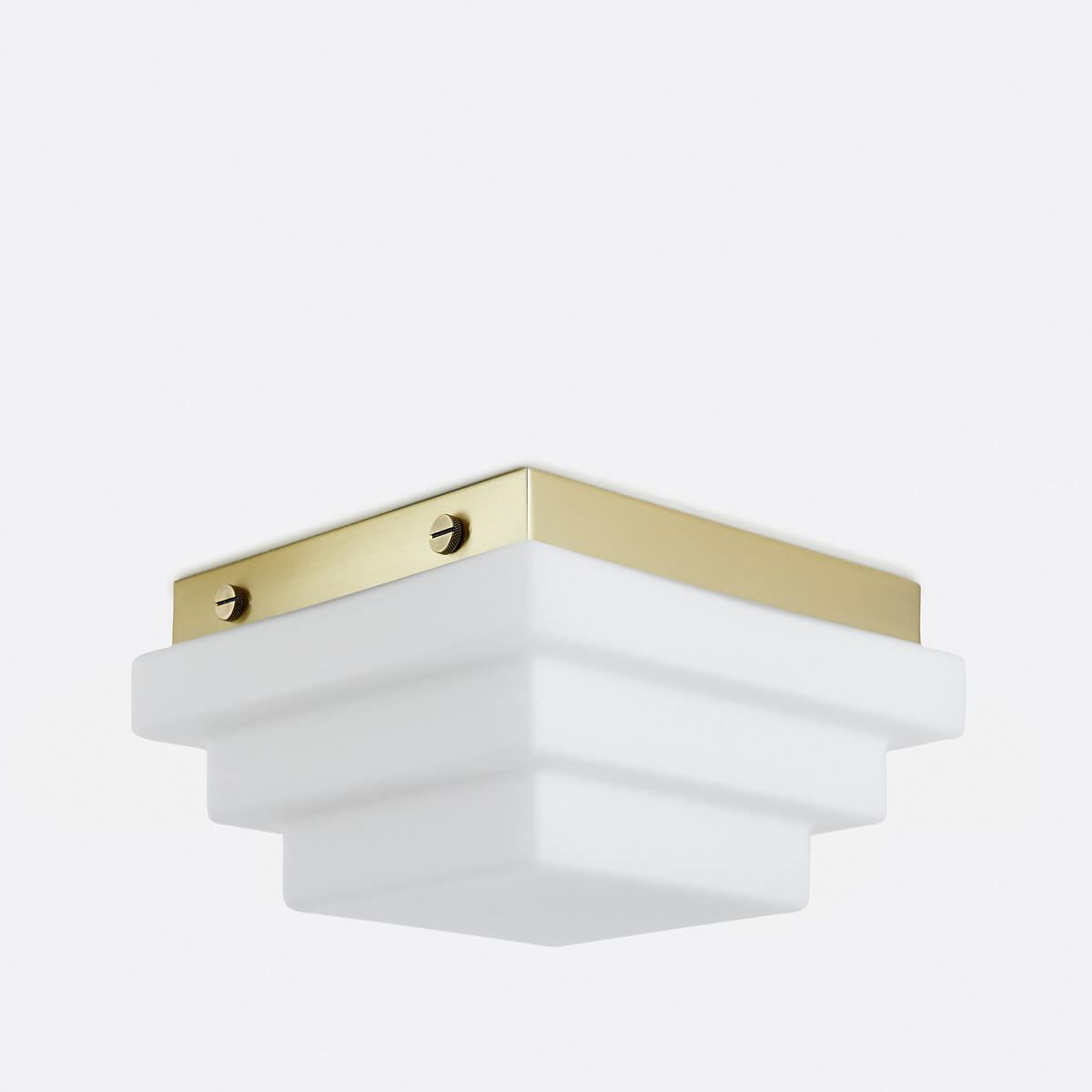 LA REDOUTE INTERIEURS<br>Luminária de teto em vidro opalino, Decar