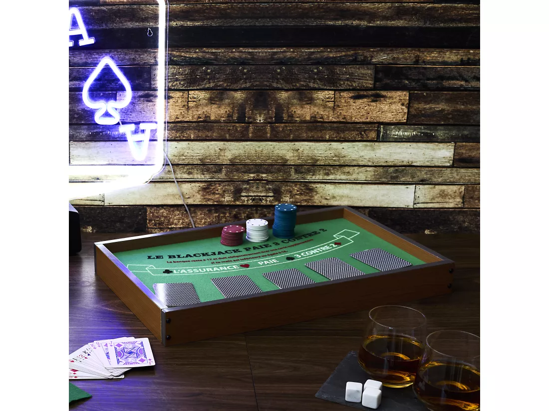 Jeu De Casino 2en1 Black Jack Et Roulette