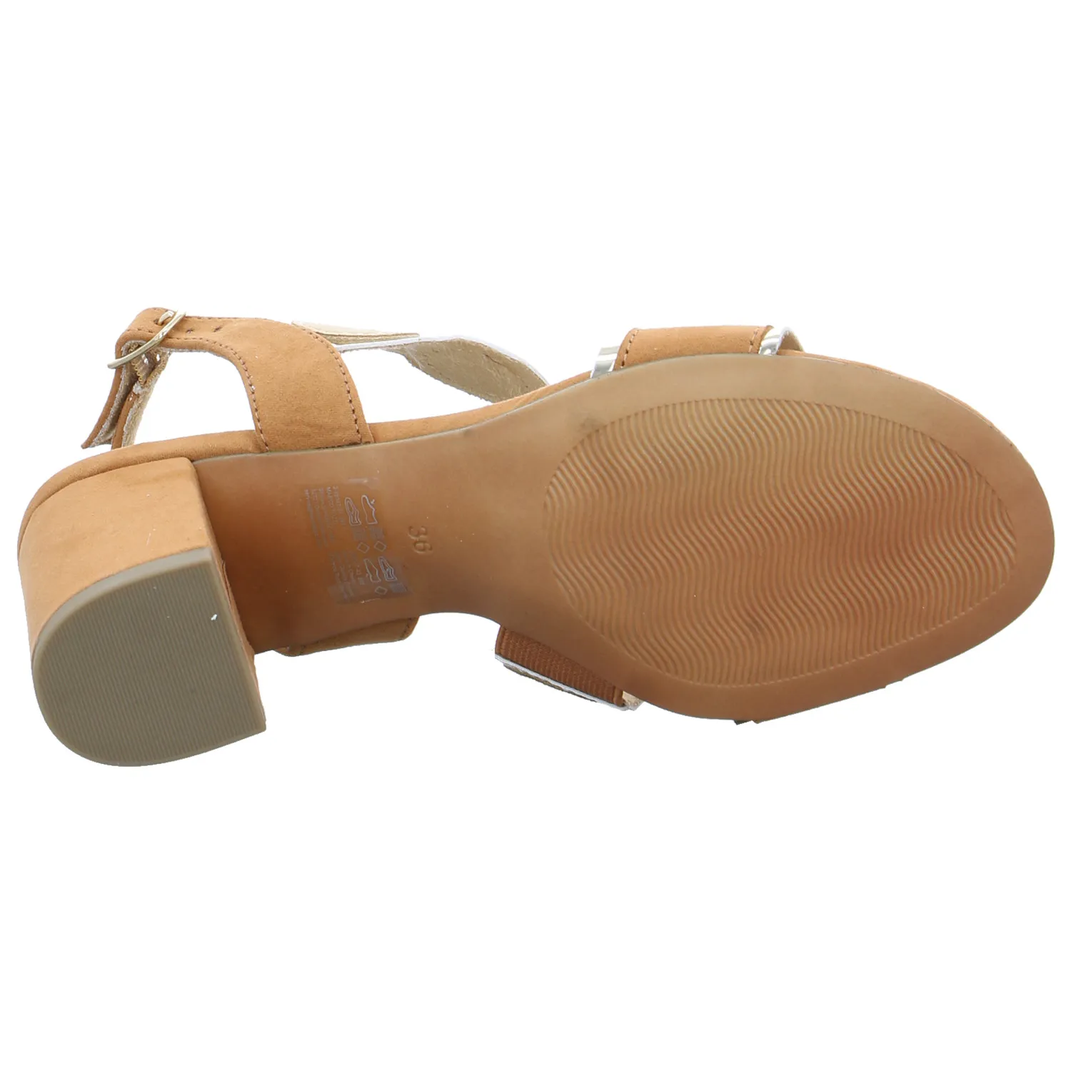 MARCO TOZZI Sandalette Cognac Textil