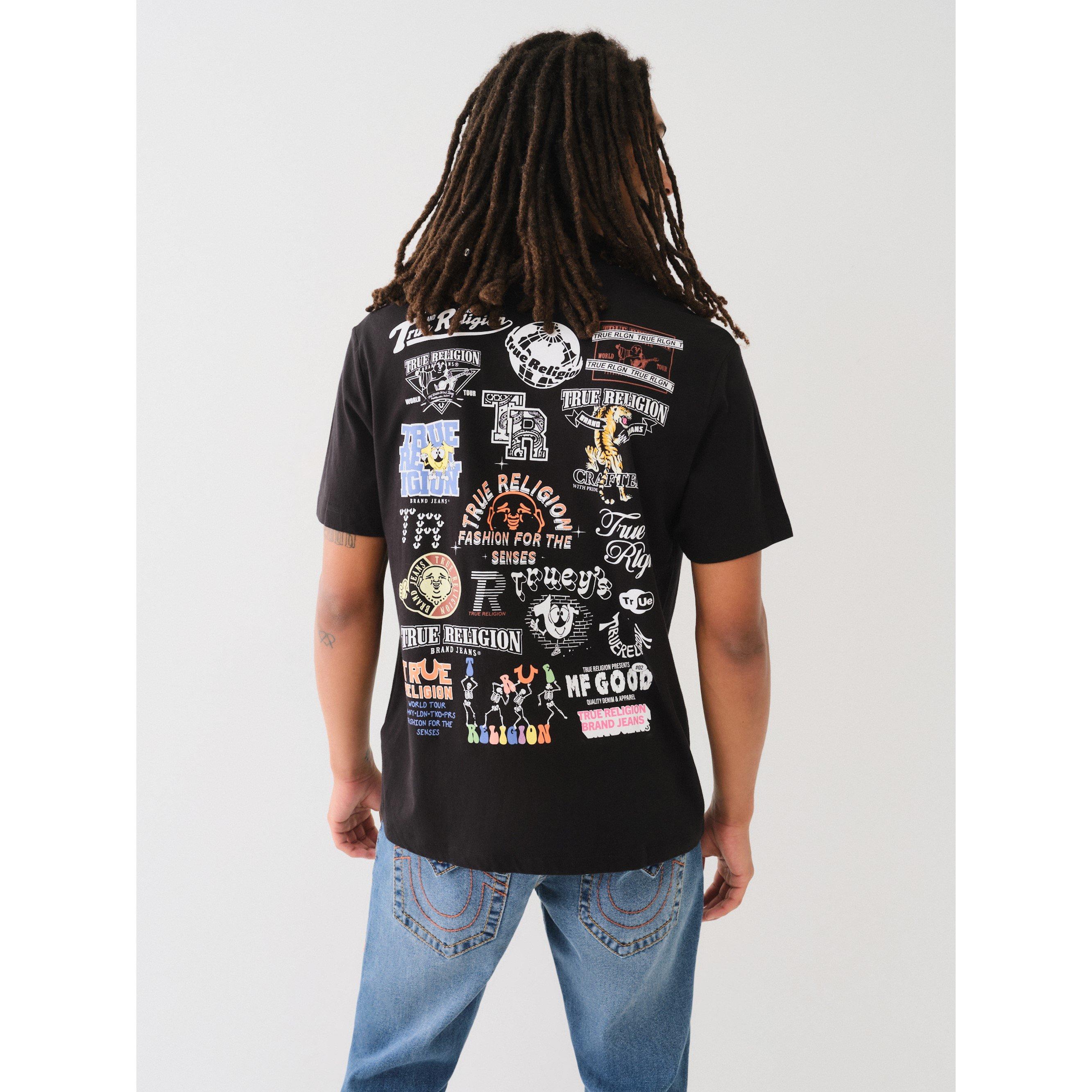True Religion Multi Graphic Crew Tee