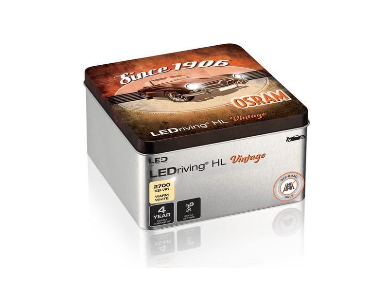OSRAM LEDriving Off-Road LED Retrofit Vintage H4/H19/R2(Bil Leistungsstarke LED-Nachrüstlampe