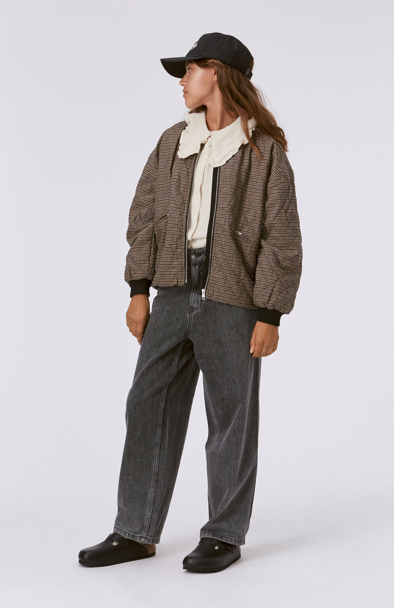 Hanne - Sand Blue Check