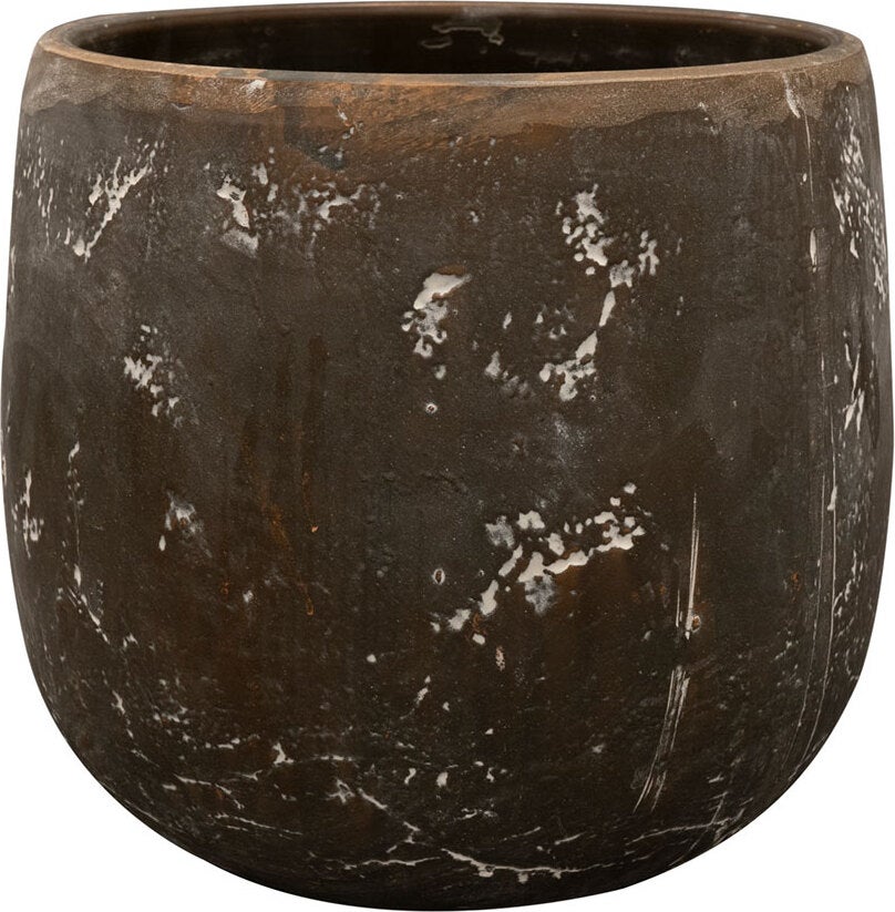 TS bloempot Amber zwart D 23 H 24 cm