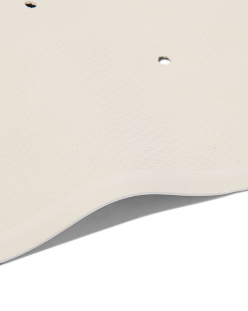 tapis de bain 34x74 caoutchouc antidérapant blanc
