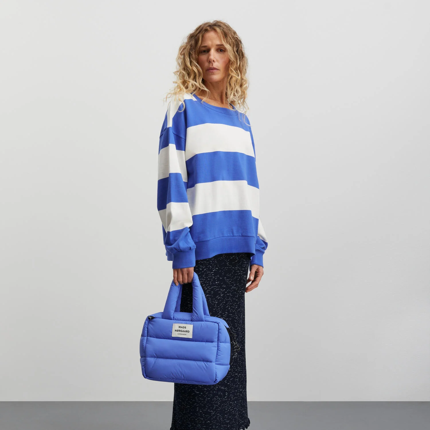 Mads Nørgaard  Recycle Boxy crossbody taske -  Amparo Blue