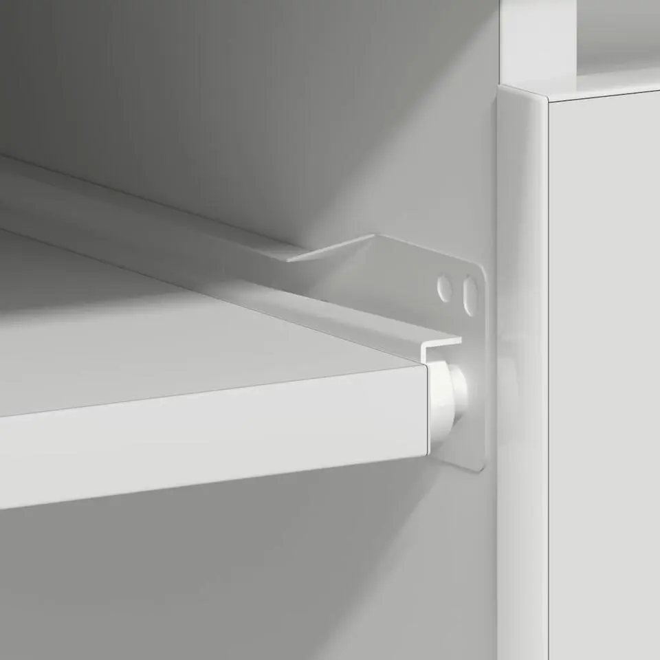 vidaXL - Bureau - Wit - Bewerkt hout