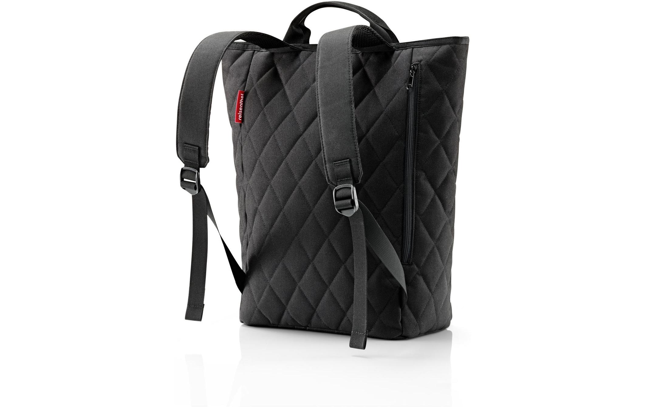 Tasche Shopper Backpack Rhombus BlackStilvolle Schultertasche für jeden Tag