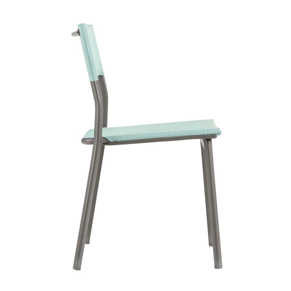 Gartenstuhl Oron Batyline® Duo Blau Mistral Blue-Titane