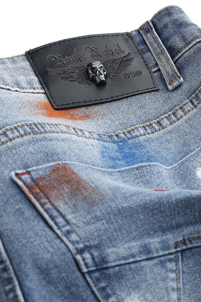 Short Délavé | Rock Rebel by EMP Short
