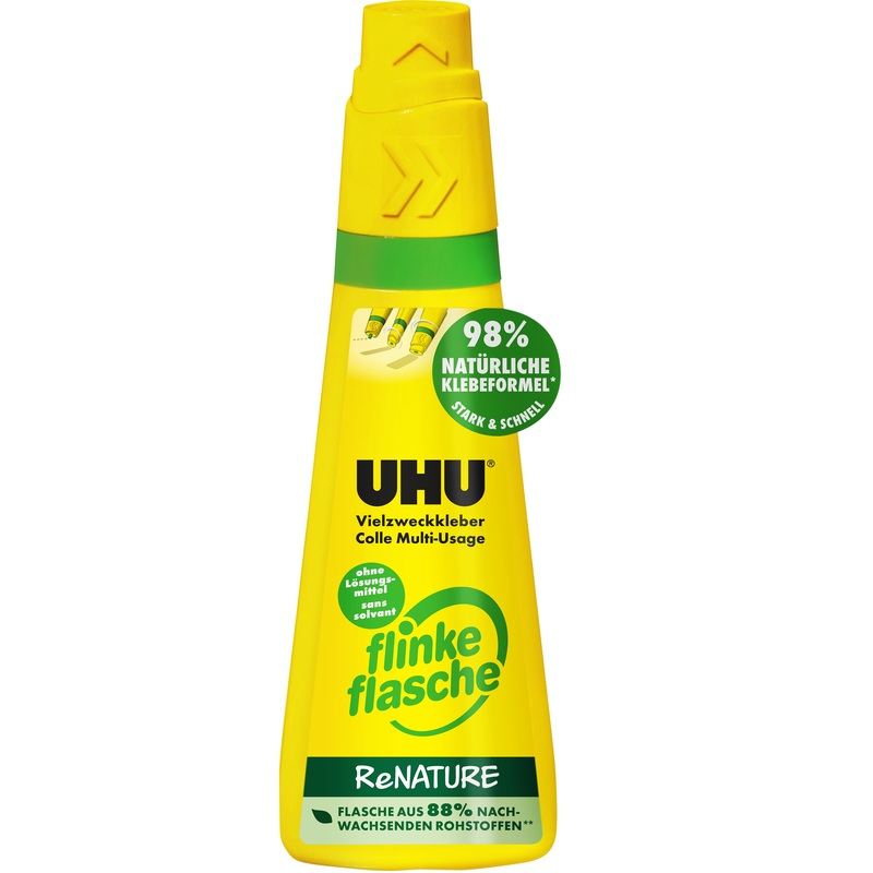UHU Alleskleber Flinke Flasche ReNATURE, 100 g