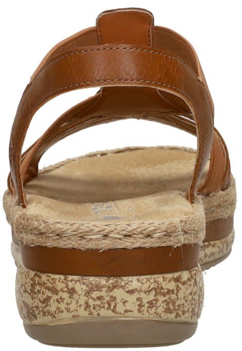 Rieker Sandalen Plat cognac